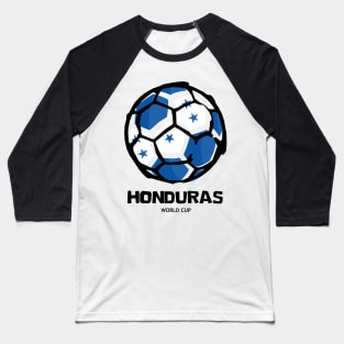 Honduras Football Country Flag Baseball T-Shirt